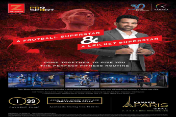 Get the perfect fitness routine by a football & cricket superstar at Kanakia Paris in Mumbai